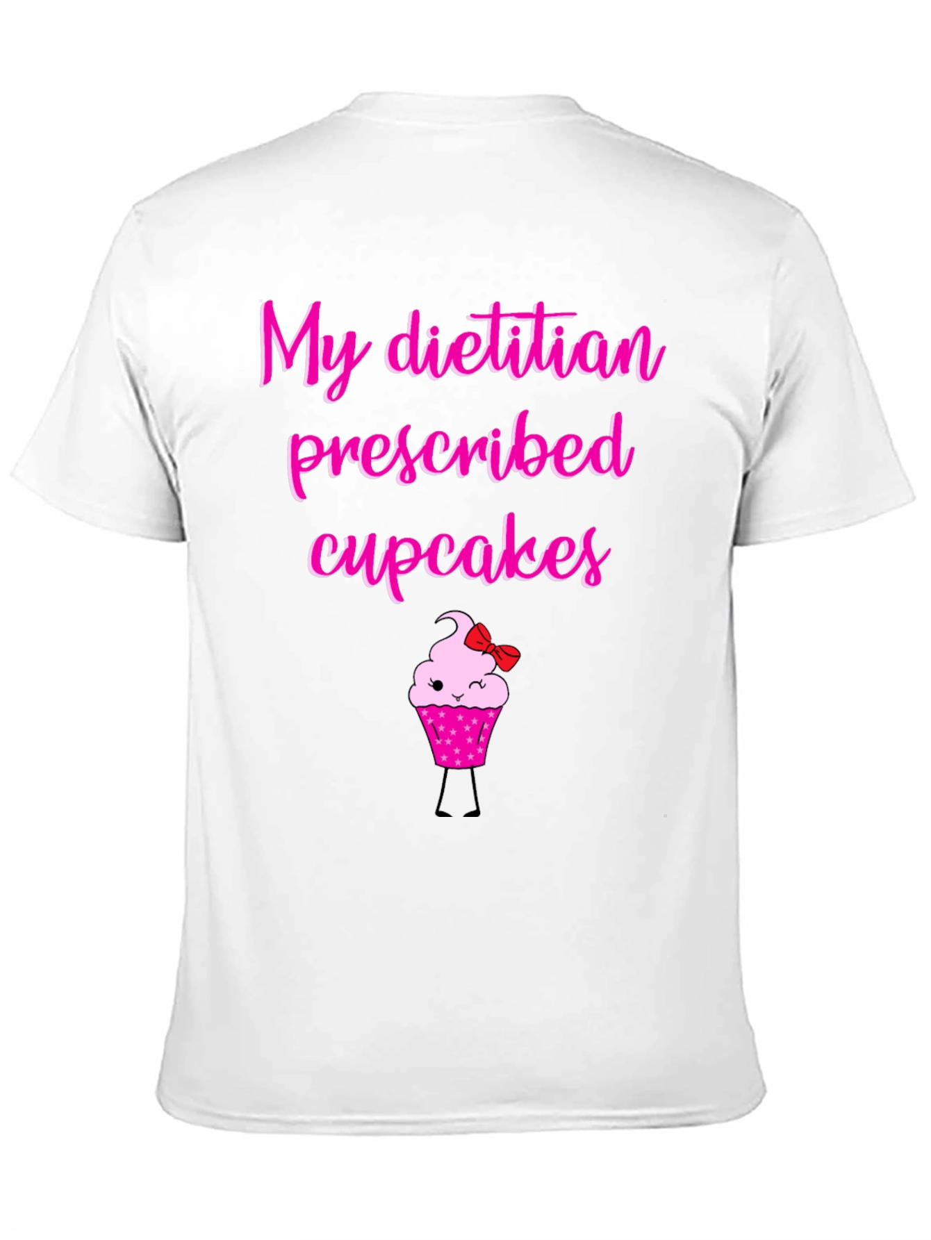 Camiseta Negra con Diseño de Cupcake Divertido