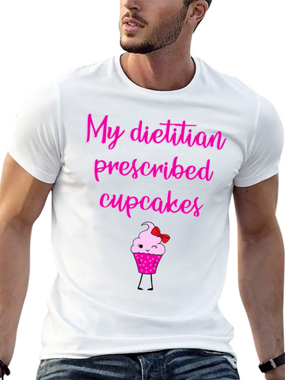 Camiseta Negra con Diseño de Cupcake Divertido