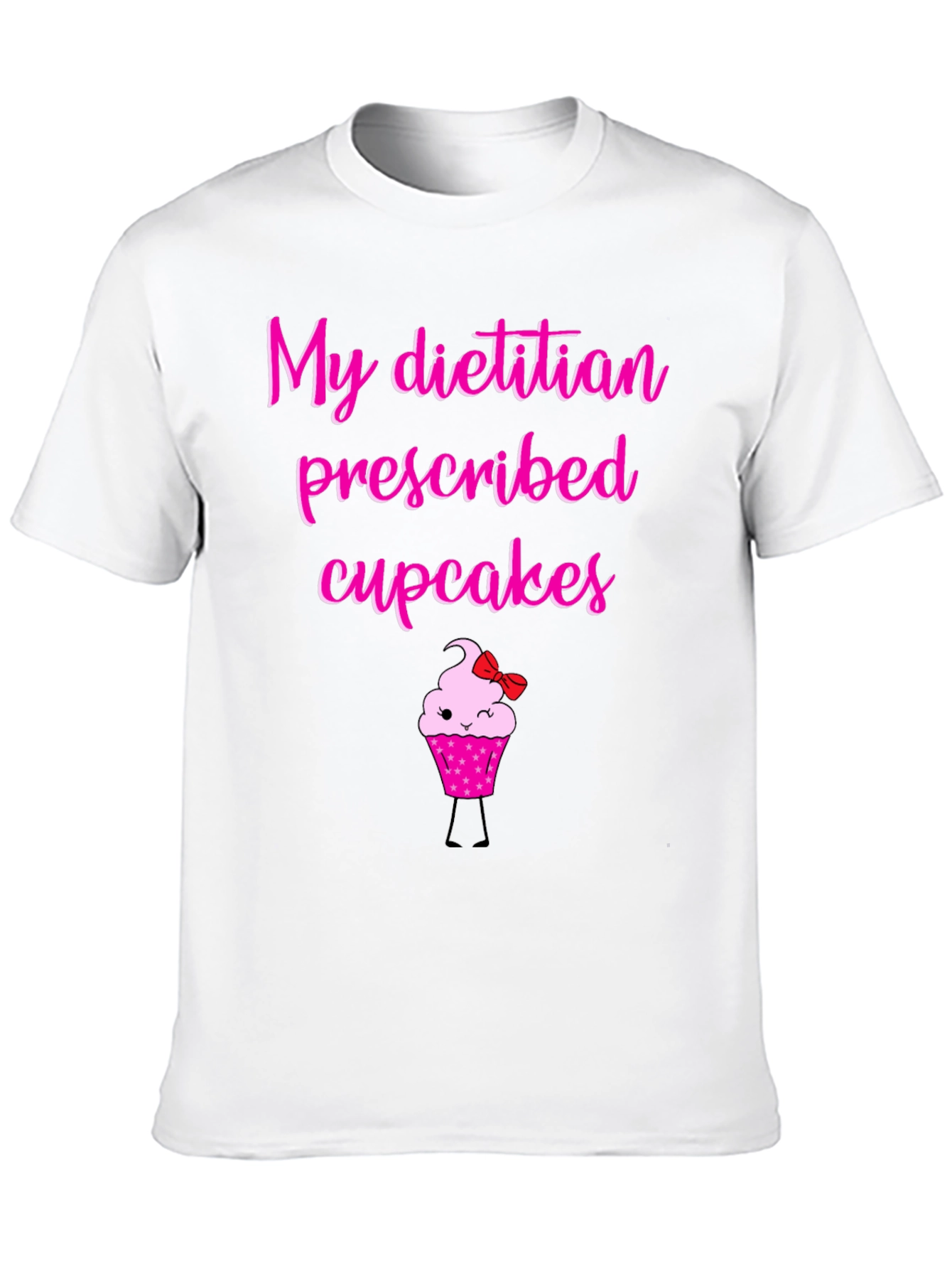 Camiseta Negra con Diseño de Cupcake Divertido