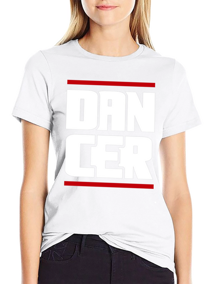 Camiseta Negra con Diseño Dancer