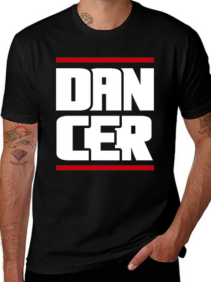Camiseta Negra con Diseño Dancer