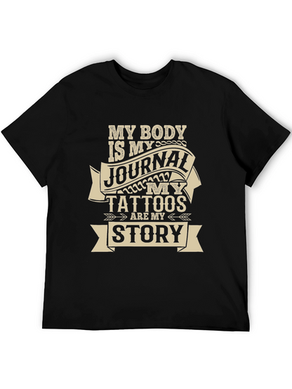 Camiseta Negra My Body Is My Journal