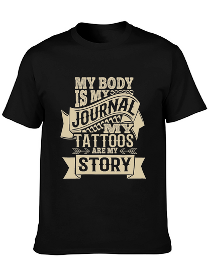 Camiseta Negra My Body Is My Journal