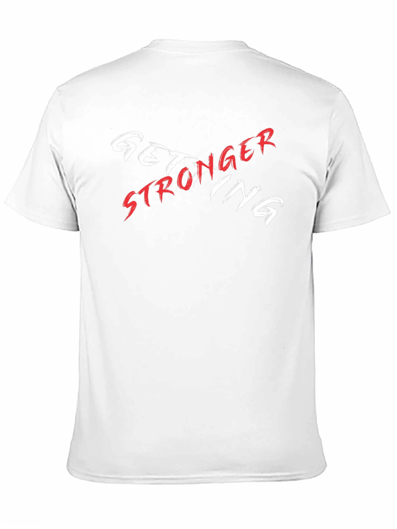Camiseta Negra Get Stronger Diseño Moderno