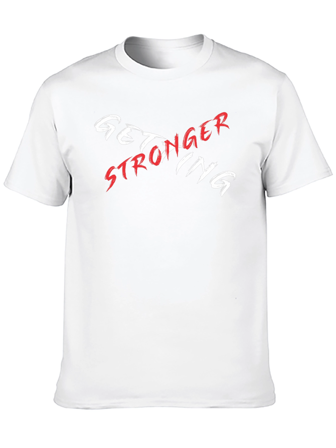 Camiseta Negra Get Stronger Diseño Moderno
