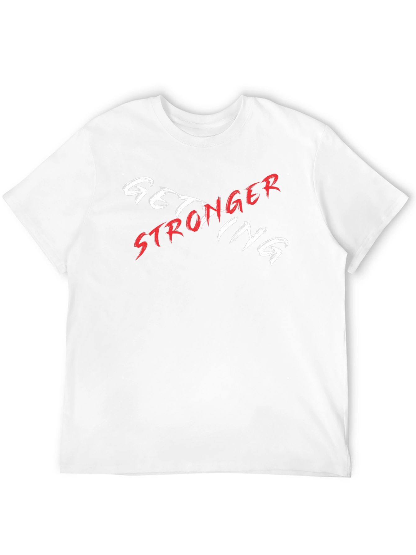 Camiseta Negra Get Stronger Diseño Moderno