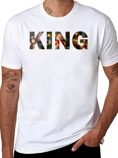 Camiseta Negra King Navideña