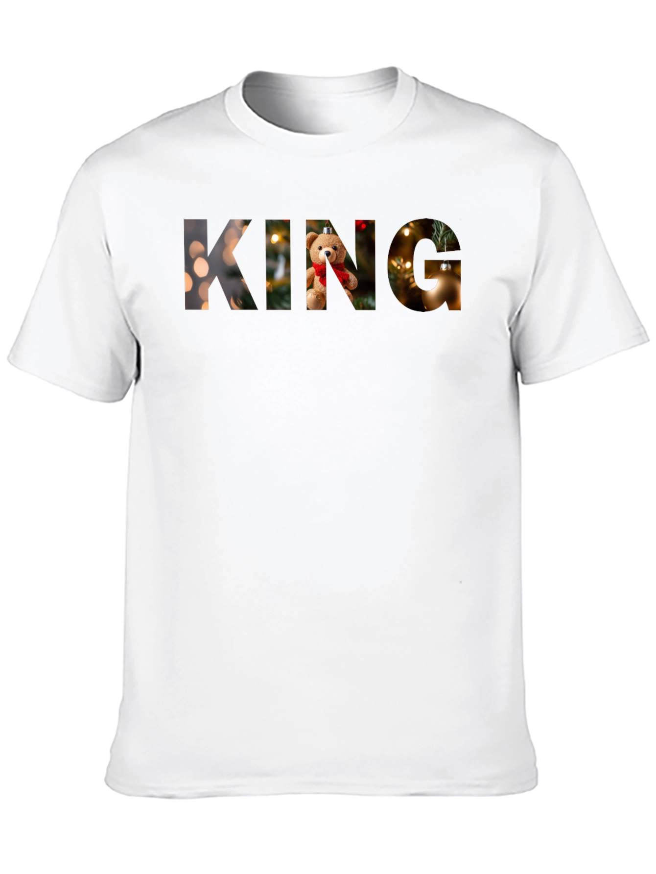 Camiseta Negra King Navideña