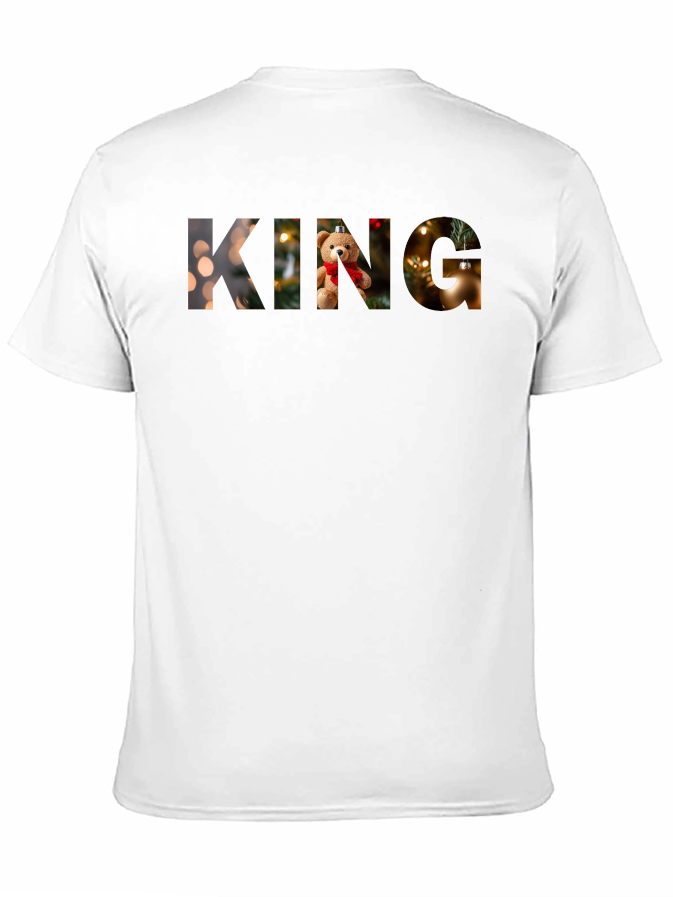 Camiseta Negra King Navideña