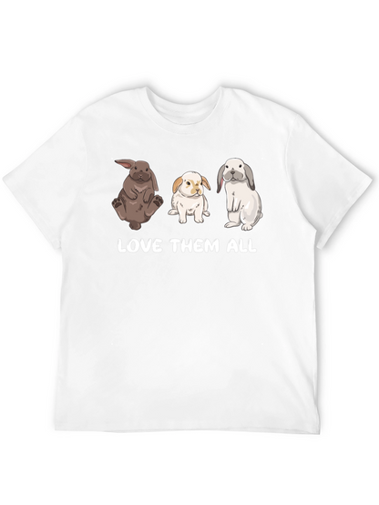 Camiseta Unisex Ámalos a Todos - Diseño de Conejos