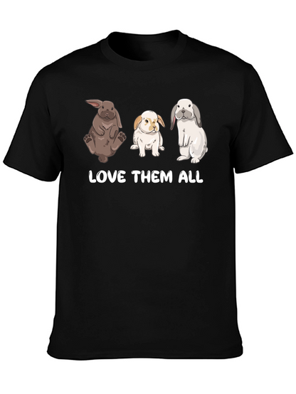 Camiseta Unisex Ámalos a Todos - Diseño de Conejos