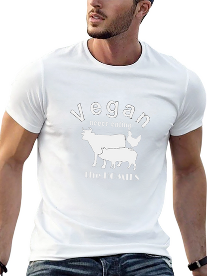 Camiseta Vegana Negra Never Eating the Homies