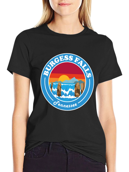 Camiseta Negra Burgess Falls Tennessee