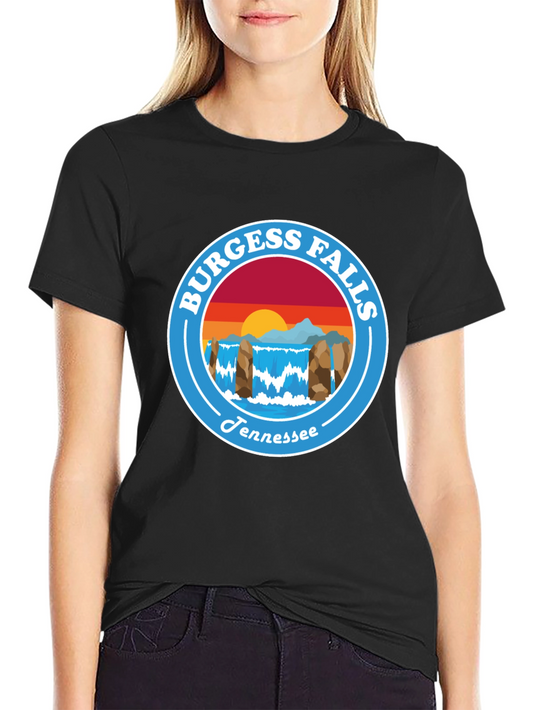 Camiseta Negra Burgess Falls Tennessee