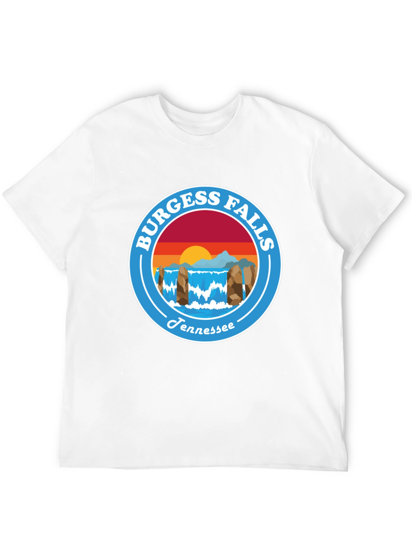 Camiseta Negra Burgess Falls Tennessee
