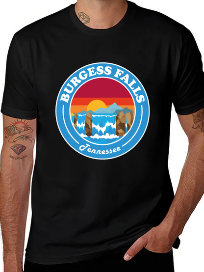 Camiseta Negra Burgess Falls Tennessee