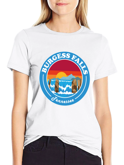 Camiseta Negra Burgess Falls Tennessee