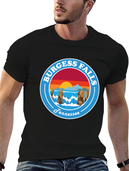 Camiseta Negra Burgess Falls Tennessee