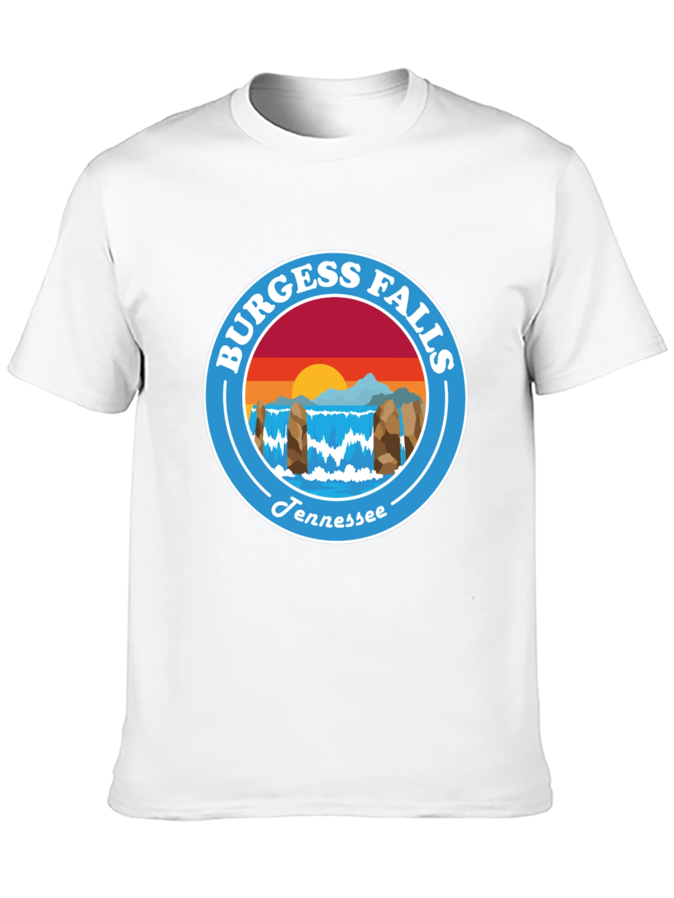 Camiseta Negra Burgess Falls Tennessee