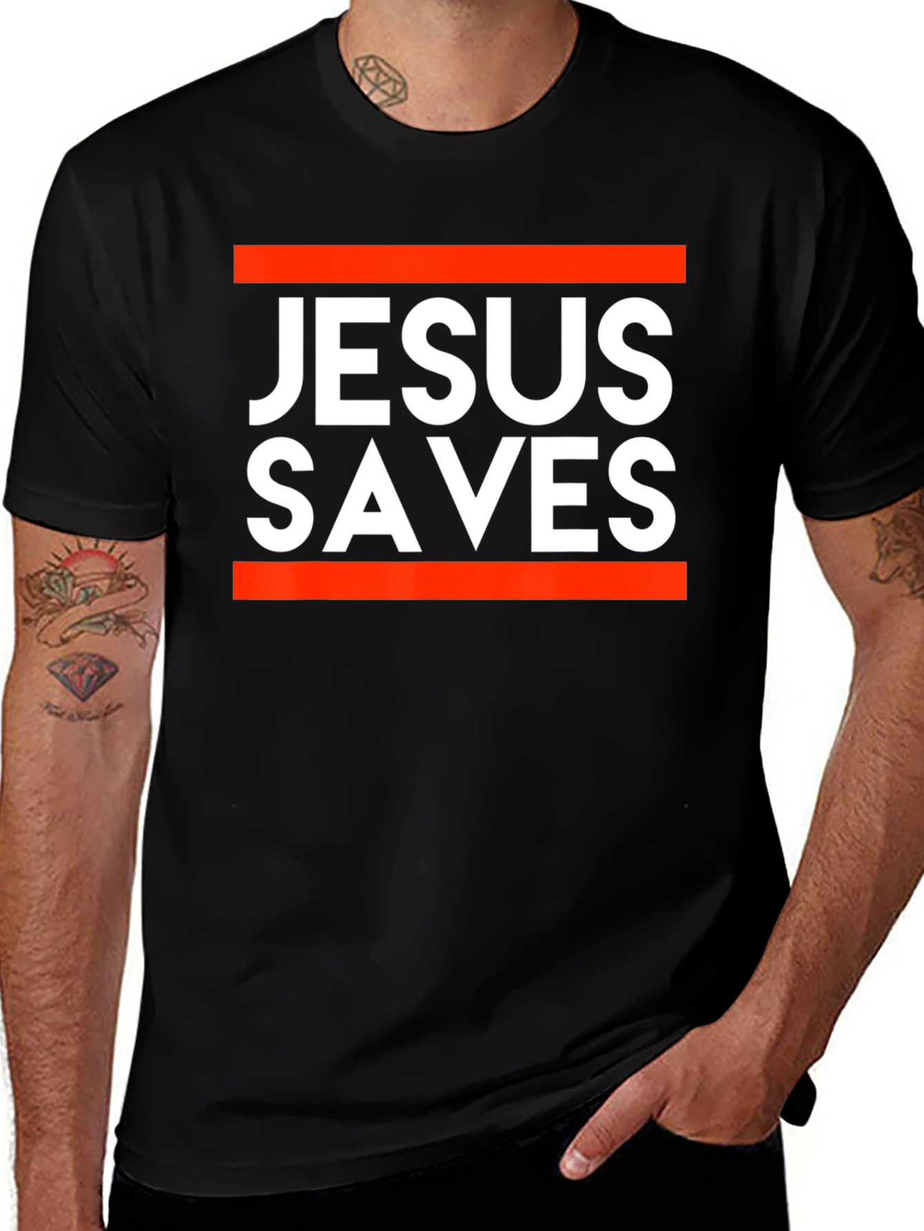 Camiseta Jesús Salva - Diseño Moderno