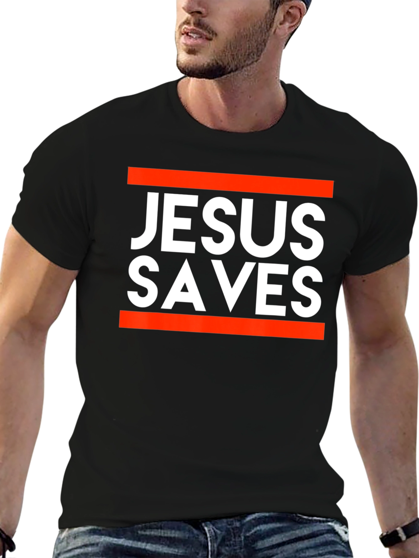 Camiseta Jesús Salva - Diseño Moderno