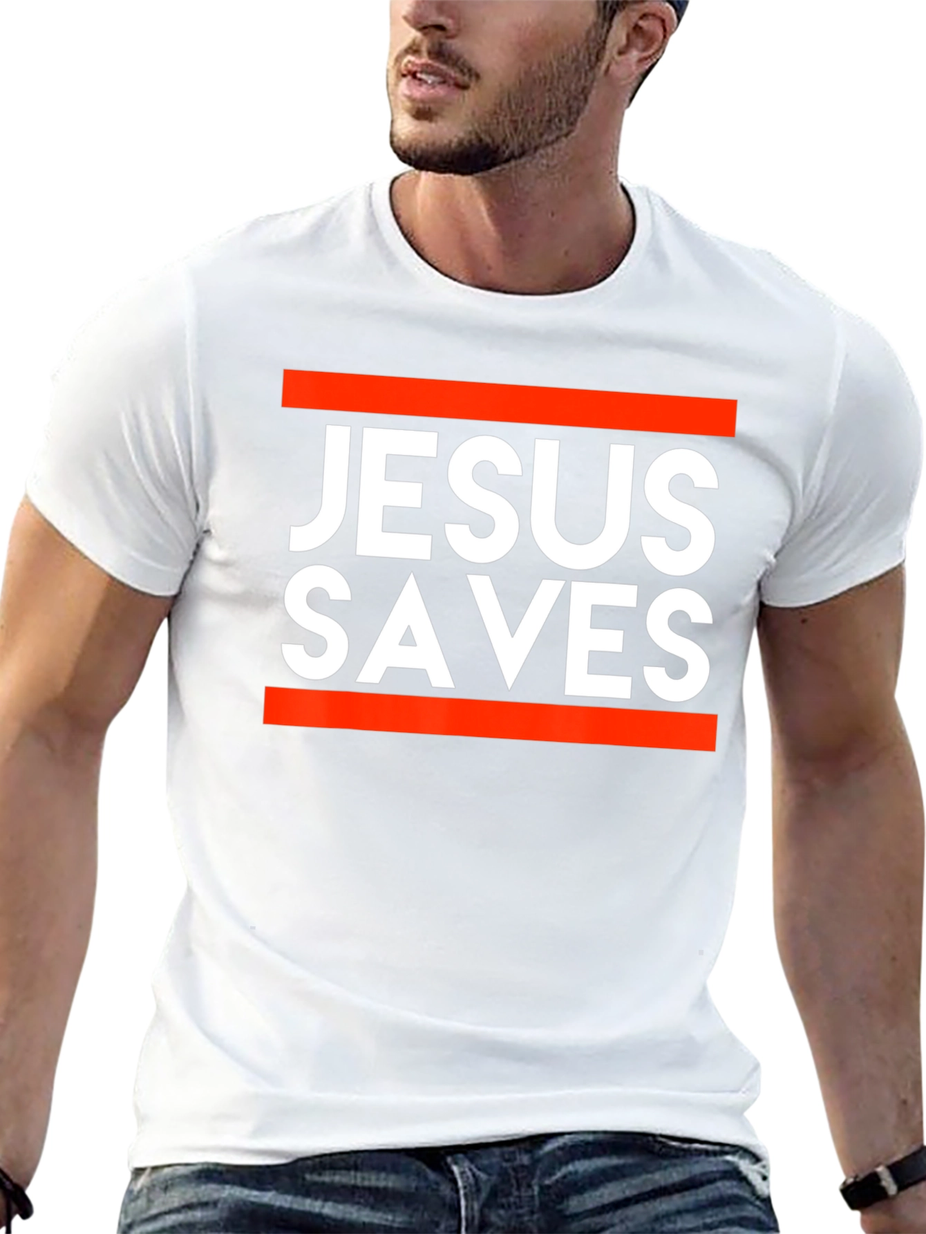 Camiseta Jesús Salva - Diseño Moderno