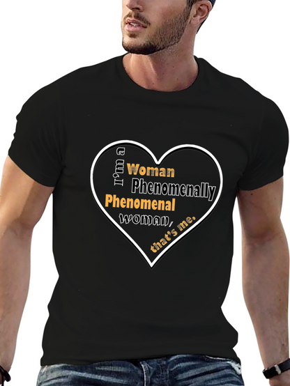 Camiseta Negra: Mujer Fenomenal