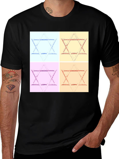 Camiseta Hombre Estrella de David Arte Pop