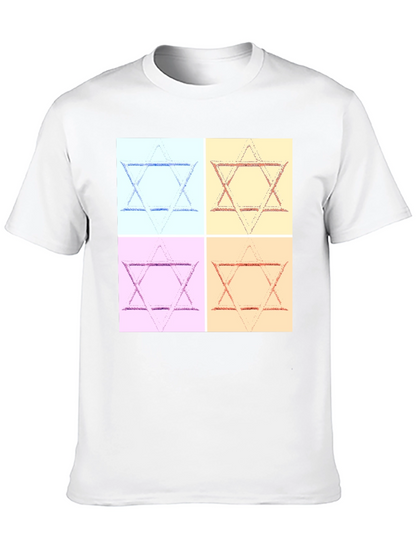 Camiseta Hombre Estrella de David Arte Pop