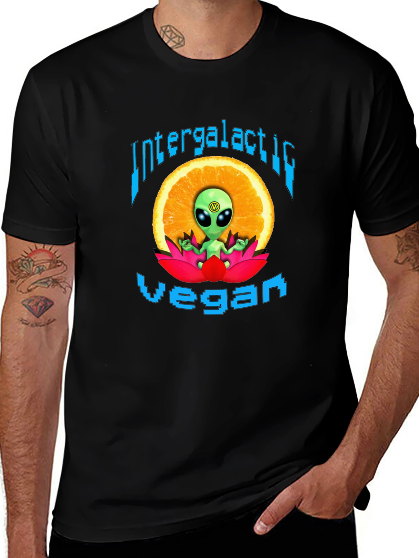 Camiseta Vegana Intergaláctica - Diseño Alienígena