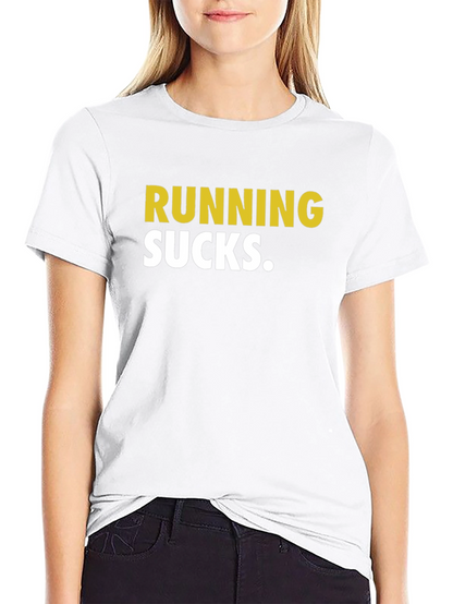 Camiseta Negra Running Sucks