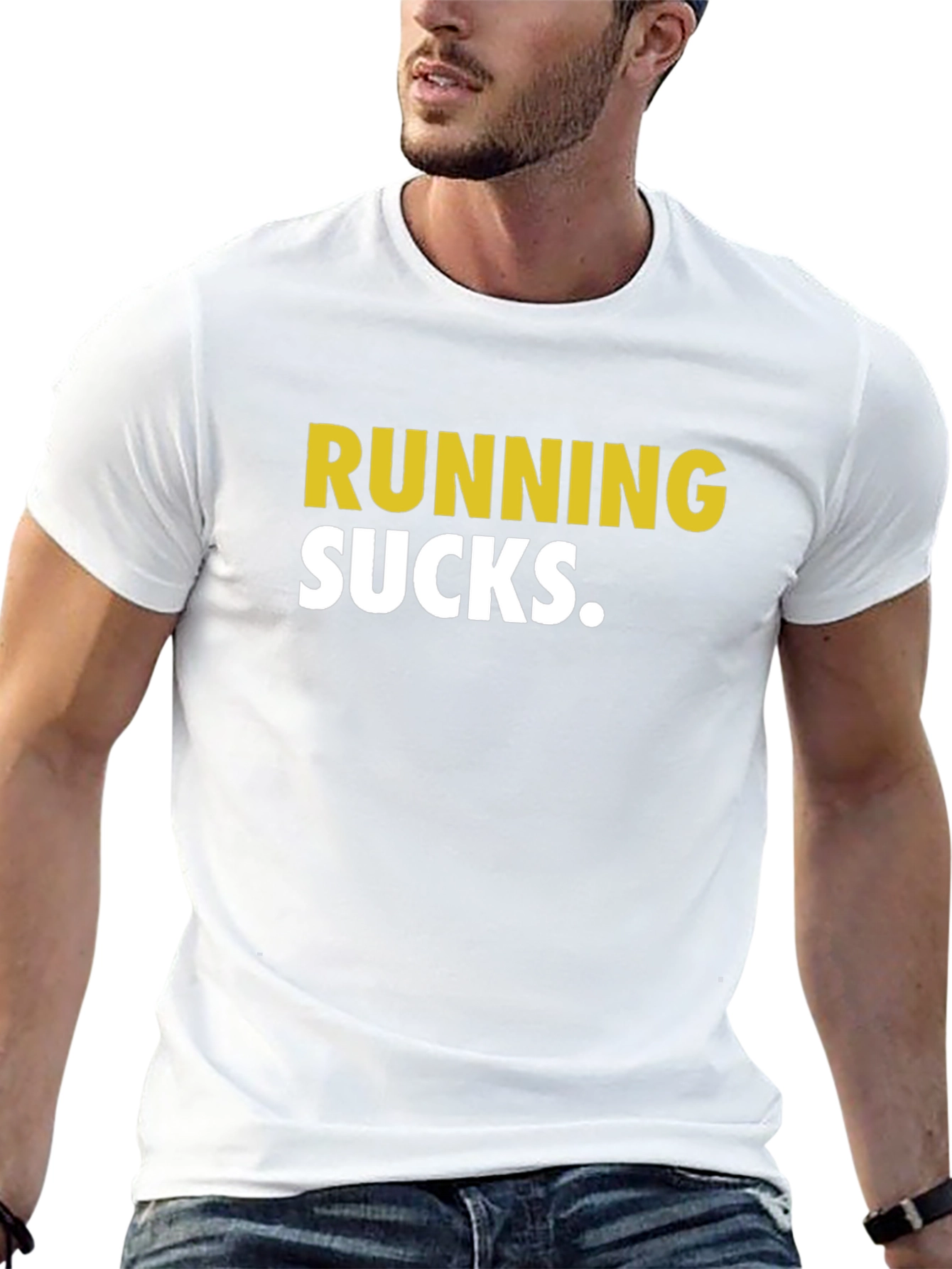 Camiseta Negra Running Sucks