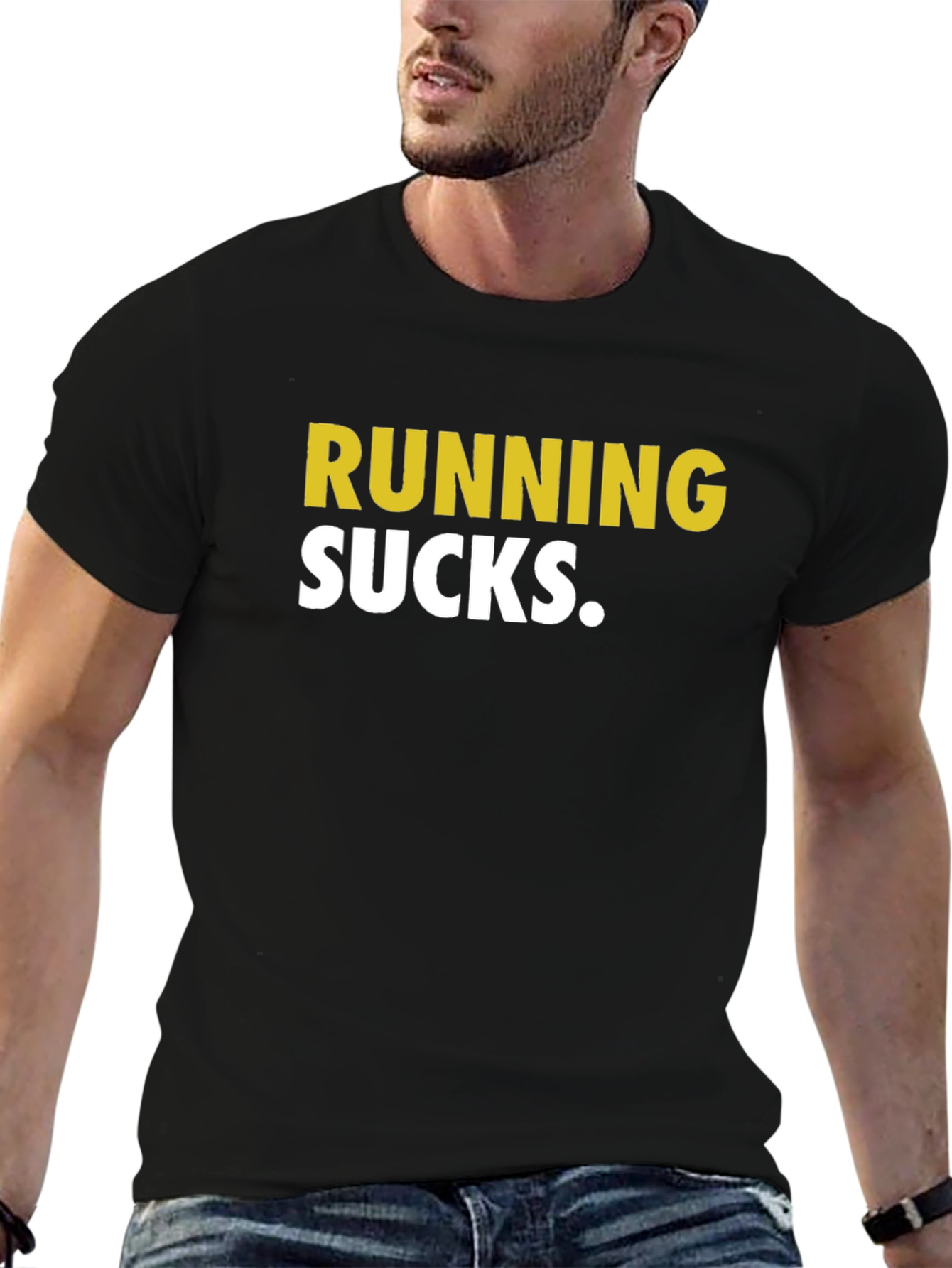 Camiseta Negra Running Sucks