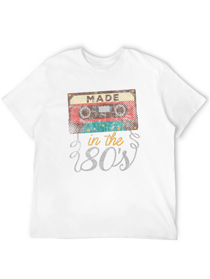 Camiseta Negra Retro Made in the 80s