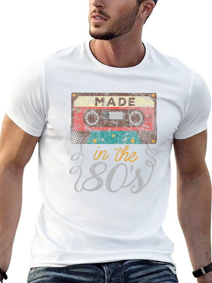 Camiseta Negra Retro Made in the 80s