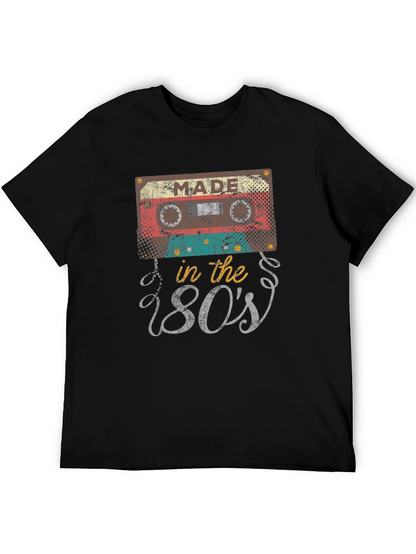 Camiseta Negra Retro Made in the 80s
