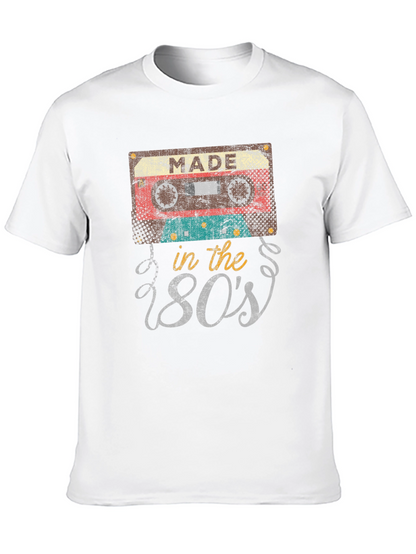 Camiseta Negra Retro Made in the 80s