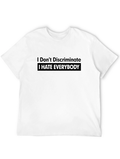 Camiseta Negra Odio a Todos - Humor Ácido