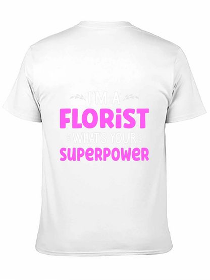 Camiseta Negra Florista Superpoder