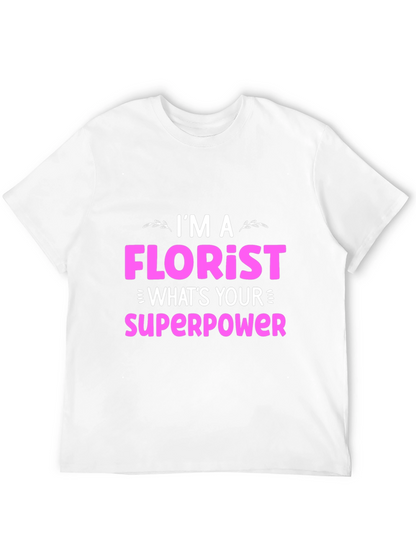 Camiseta Negra Florista Superpoder