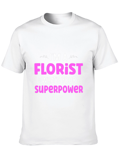Camiseta Negra Florista Superpoder