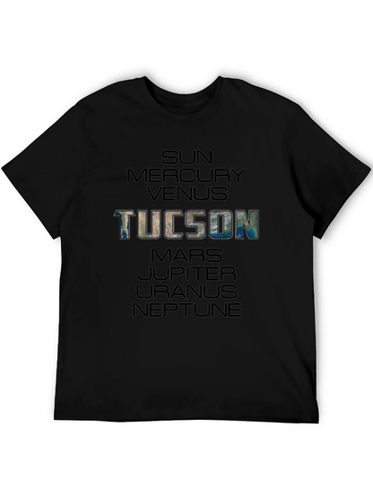 Camiseta Unisex Negra: Tucson y Planetas