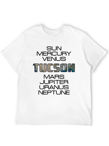 Camiseta Unisex Negra: Tucson y Planetas