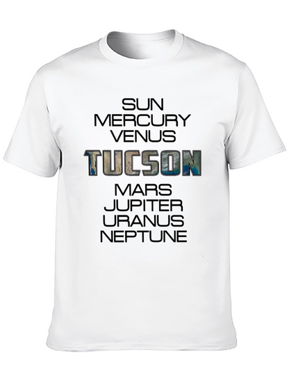 Camiseta Unisex Negra: Tucson y Planetas