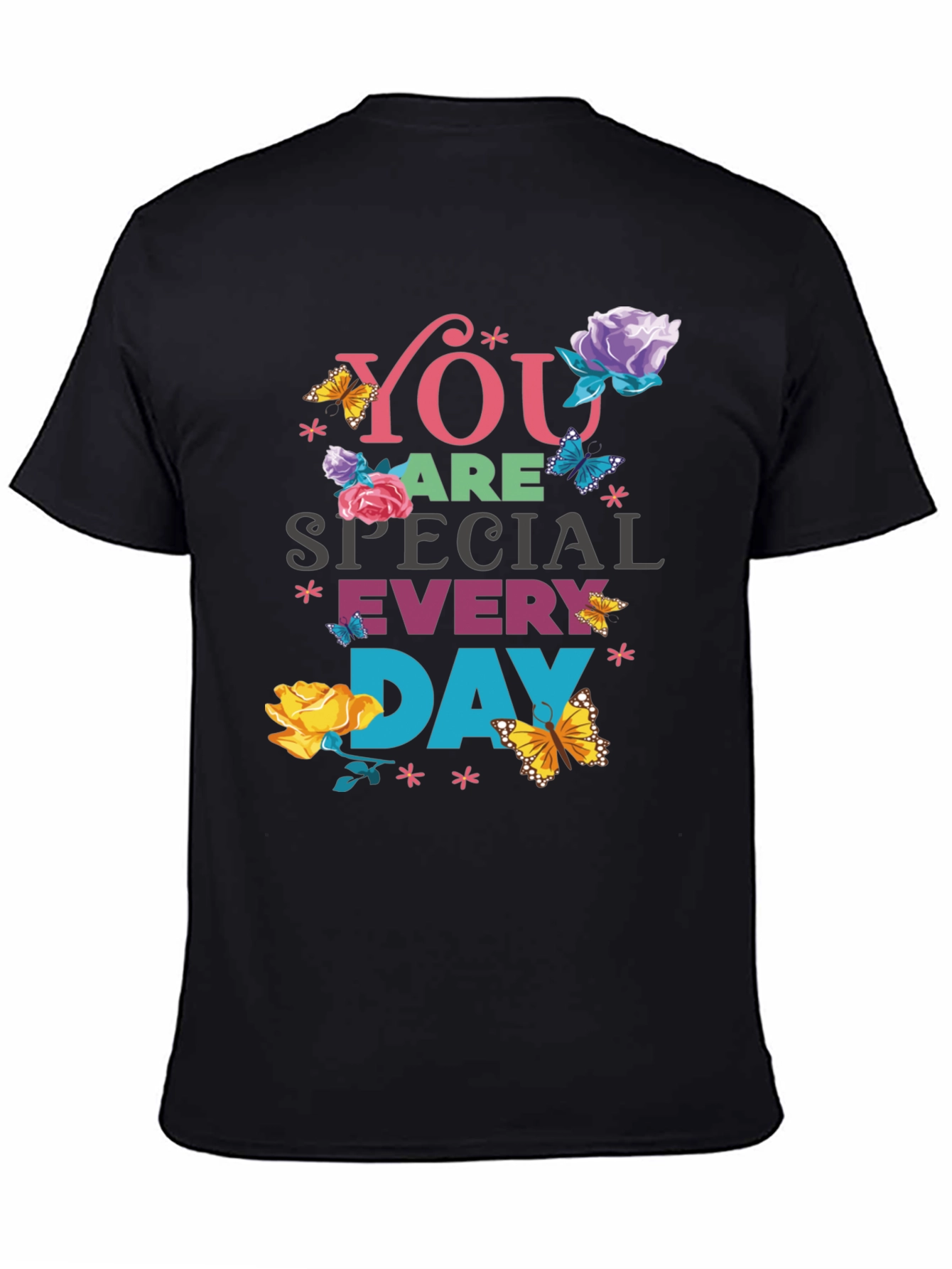 Camiseta Negra Eres Especial Cada Día