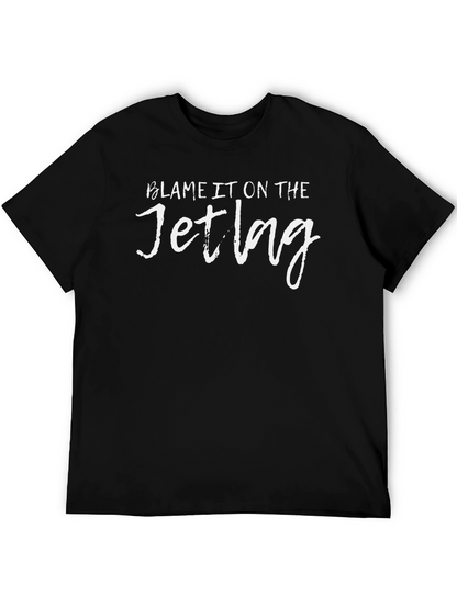 Camiseta Negra: Culpa al Jet Lag
