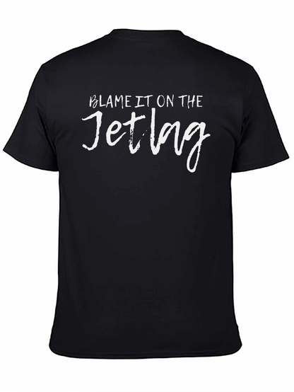 Camiseta Negra: Culpa al Jet Lag
