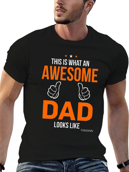 Camiseta Negra Awesome Dad