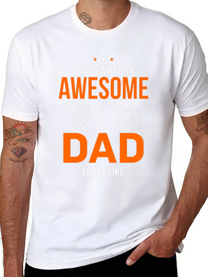 Camiseta Negra Awesome Dad