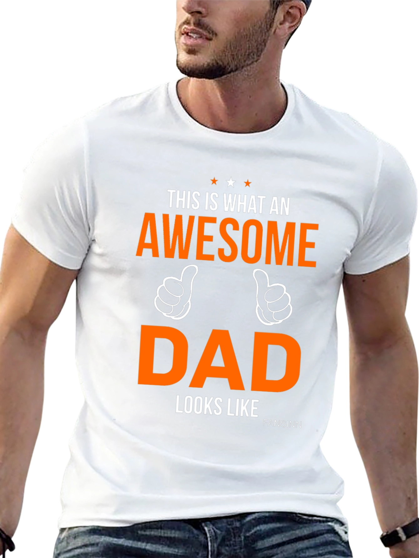 Camiseta Negra Awesome Dad